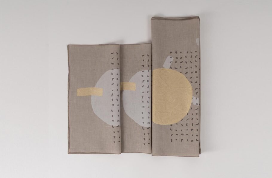 BOJA beige table runner + napkins - Image 3
