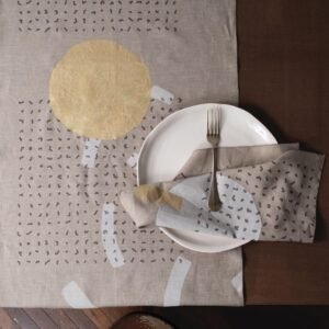BOJA beige table runner