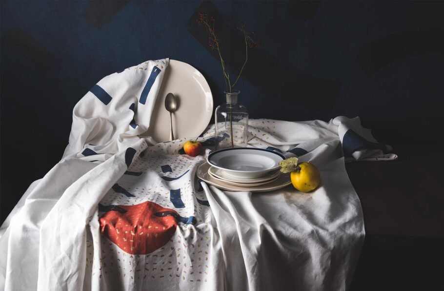 BOJA white tablecloth