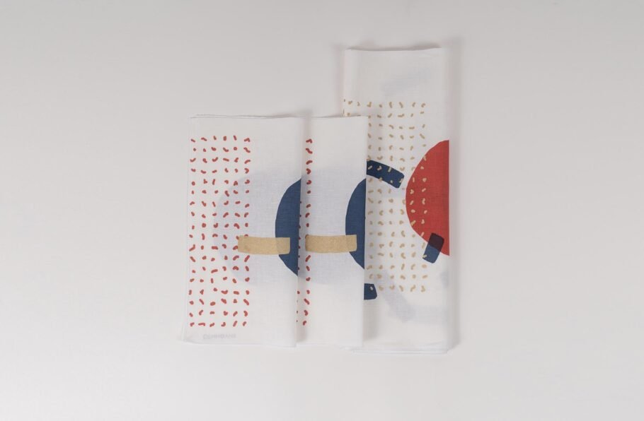 BOJA white table runner + napkins - Image 3