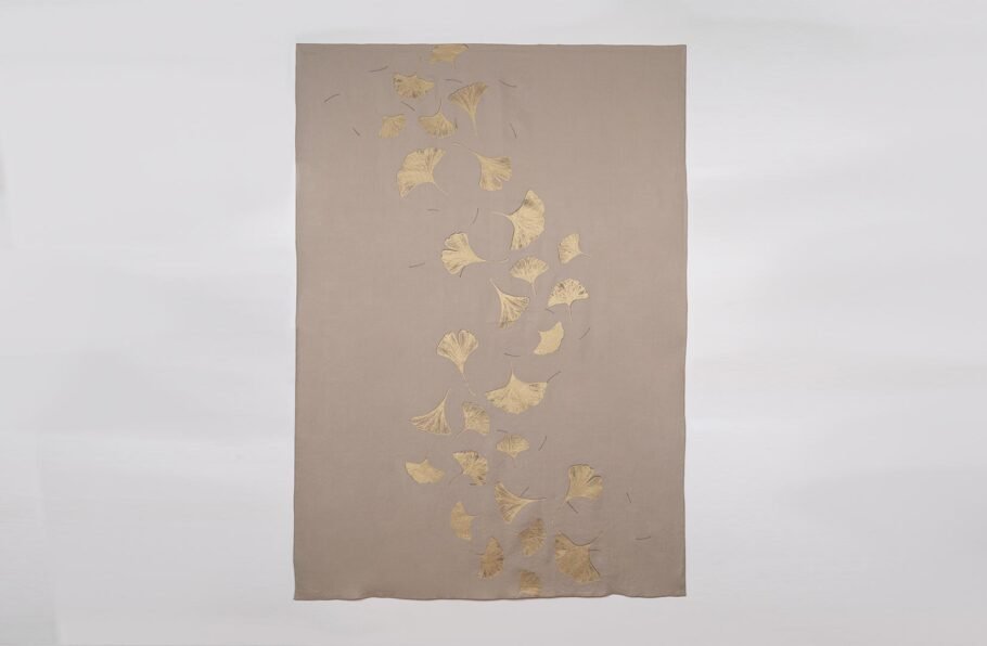 GINKGO beige tablecloth + napkins - Image 5