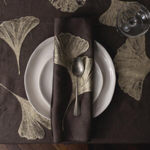 GINKGO taupe napkins
