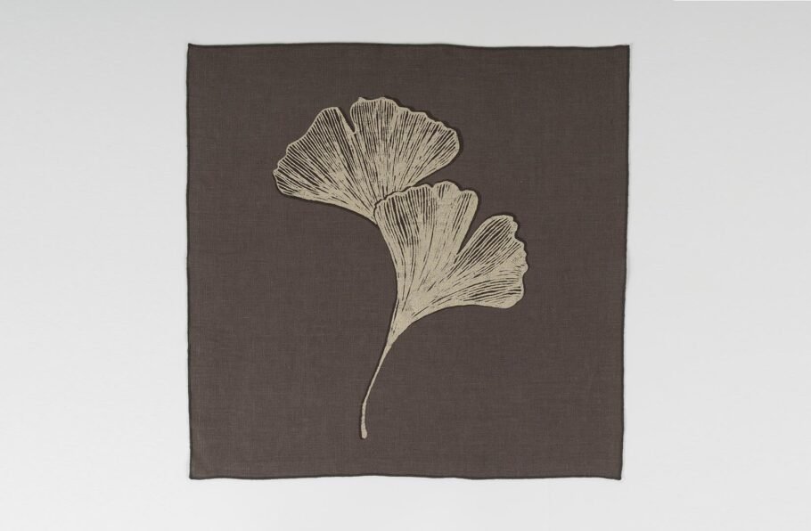 GINKGO taupe napkins - Image 4