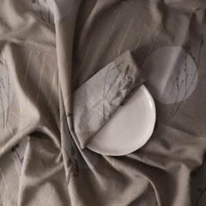 MARA beige tablecloth + napkins