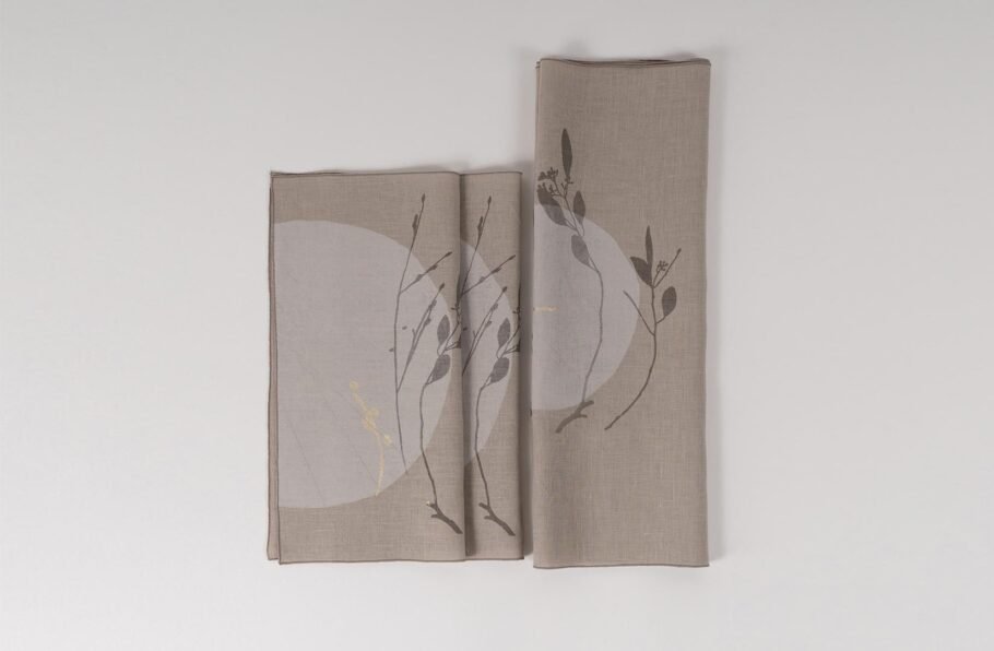 MARA beige table runner + napkins - Image 3