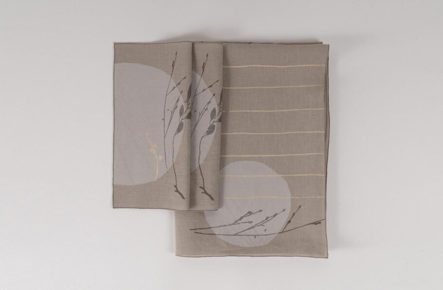 MARA beige tablecloth + napkins - Image 3