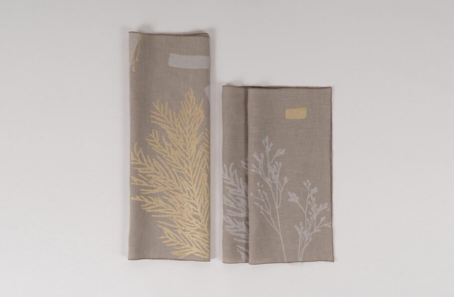 MILA beige table runner + napkins - Image 3