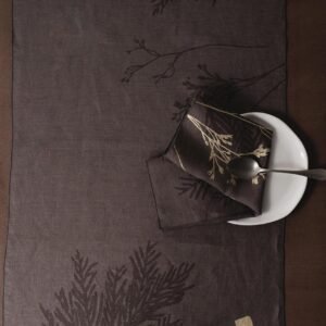 MILA taupe table runner